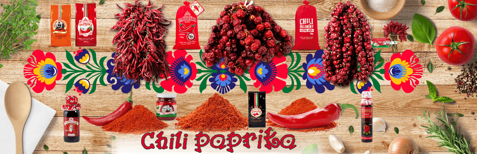 Paprika, krémy, chilly do gulášu
