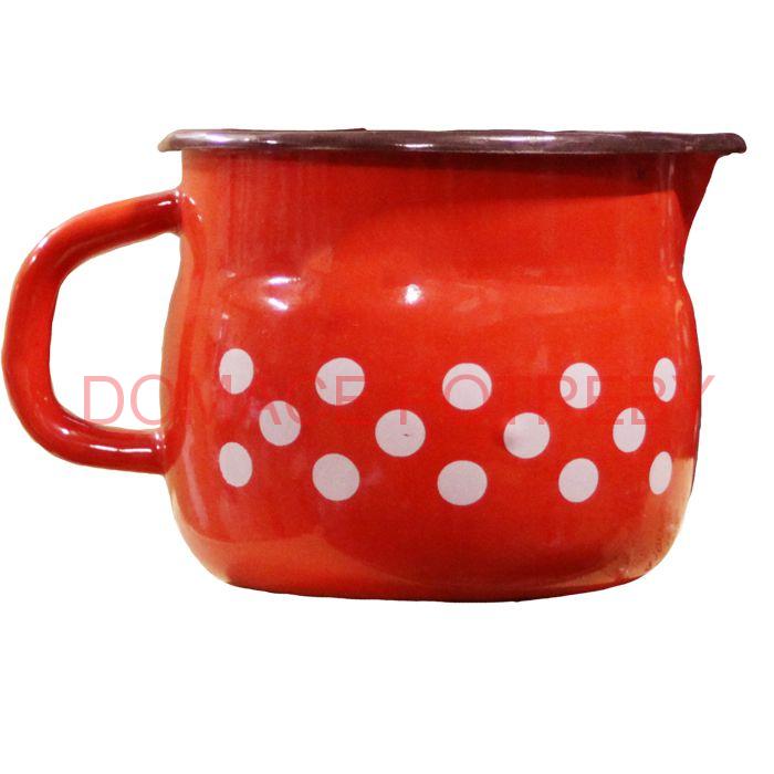 Smaltovaný hrnček s výlevkou 1,5 L