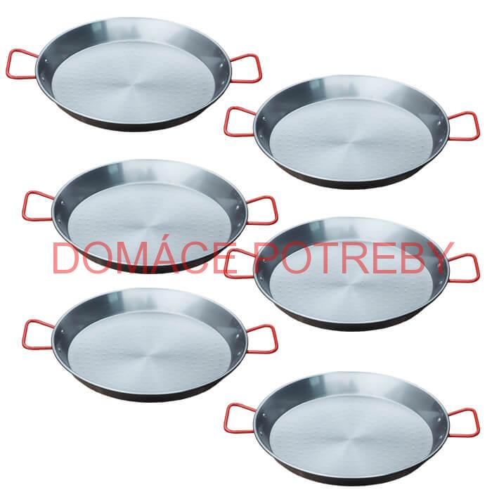 Paella Tapas catering 22 cm – 6 ks oceľových panvic