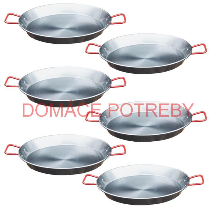 Paella Tapas catering 22 cm – 6 ks oceľových panvic