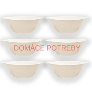 Sada 6 ks: Plastová miska na fajnový kotlíkový guláš a polievky – 500 ml