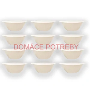 Sada 12 ks: Plastová miska na fajnový kotlíkový guláš a polievky – 750 ml