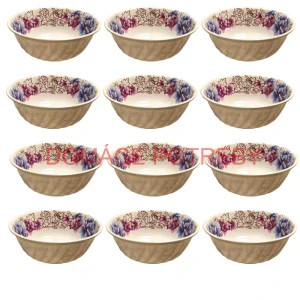 Plastová miska s kvetinovým vzorom (750 ml) – teraz v sade 12 kusov!