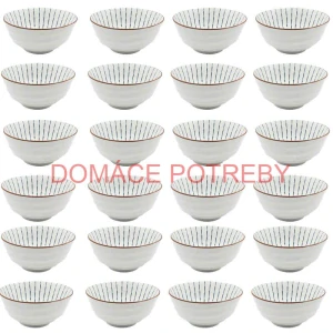 Sada 24 ks veľkých keramických misiek na guláš a polievky, 1 liter