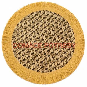 Prírodná podložka pod tanier so strapcami 37 cm
