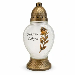 Kahanec na hrob Nášmu Ockovi 26 cm – zlatý