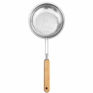 Hliníkové sitko 16 cm s drevenou rúčkou
