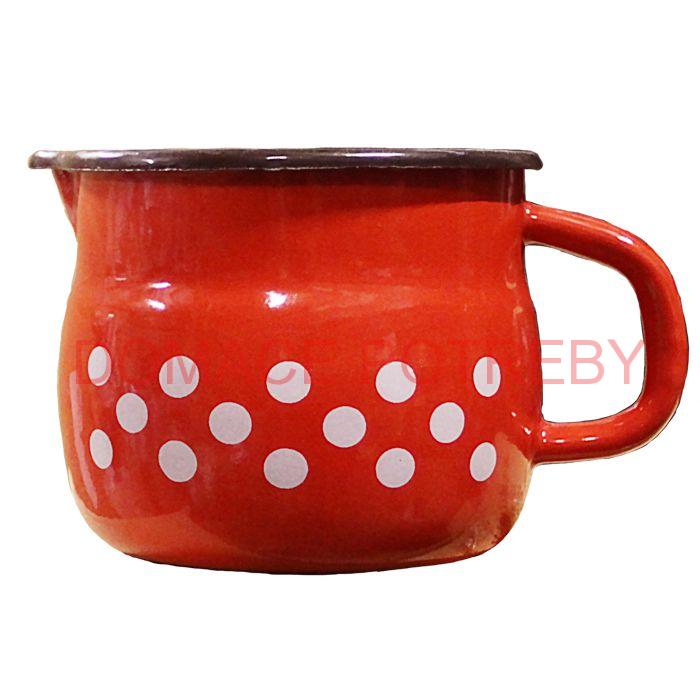 Smaltovaný hrnček s výlevkou 1 L