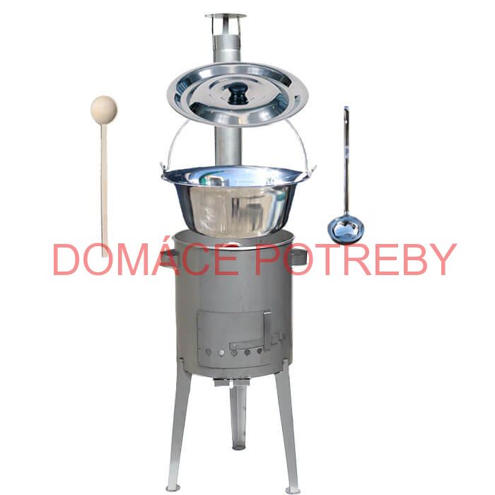 Antikorový kotlík 30 L (1,2 mm) + nerezová kotlina 45 cm LUXUS