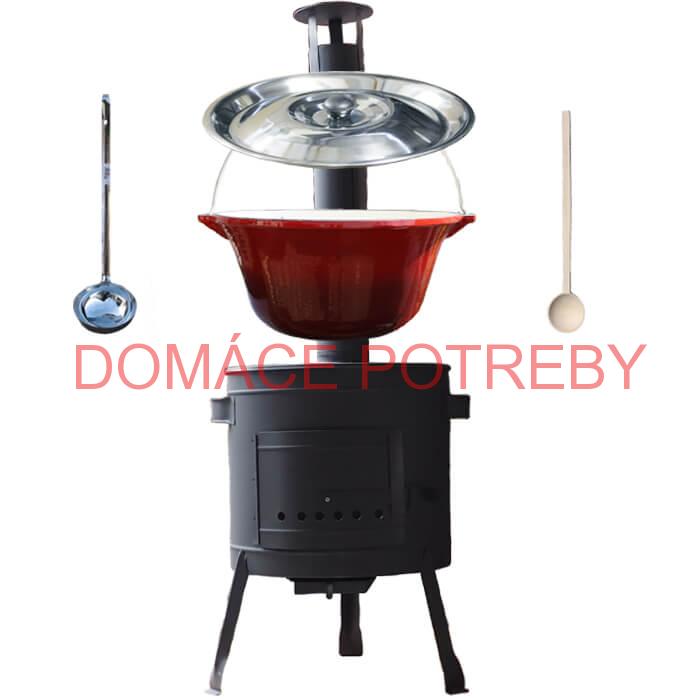 Liatinový kotlík so smaltovanou úpravou 16 L + nízka kotlina 36 PLUS 600