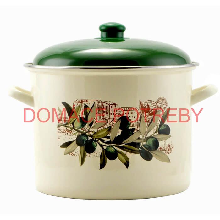 Smaltovaný hrniec s pokrievkou 8,6 L OLIVA