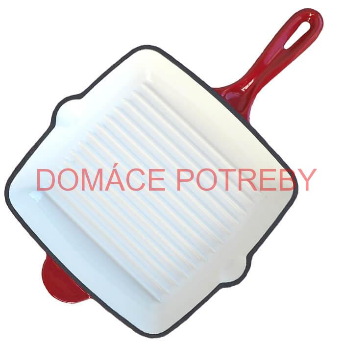 Liatinová panvica na grilovanie so smaltovaným povrchom 26 cm Strong Mold