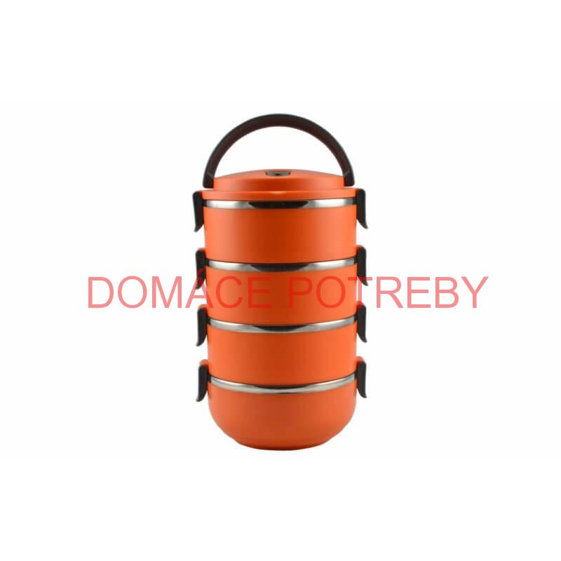 Jedlonosič - obedár 4 dielny oranžový