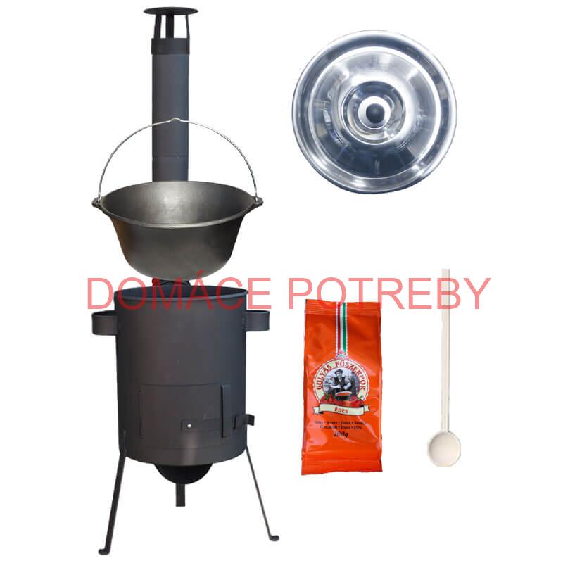 Liatinový kotlík 16 L + žiaruvzdorná kotlina 36 PLUS 600 4 MM