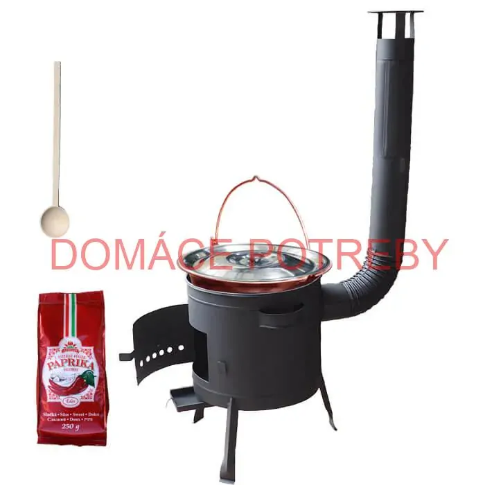 Medený kotlík 20 L (1,2 mm) + hrubostenná (1,5 mm) žiaruvzdorná kotlina BALKY STRONG 42 PLUS 600