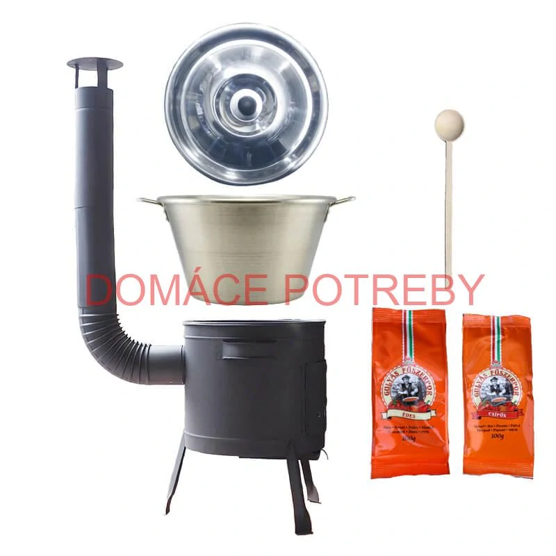 Nerezový kotol 40 L + nízka kotlina 45 PLUS 600 + paprikové korenie na guláš