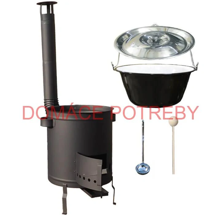 Smaltovaný kotlík 16 L (1,2 mm) + hrubostenná (1,5 mm) a žiaruvzdorná kotlina 39 PLUS 600