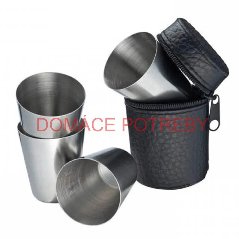 Turistické poháre v puzdre 4 ks 20 ml