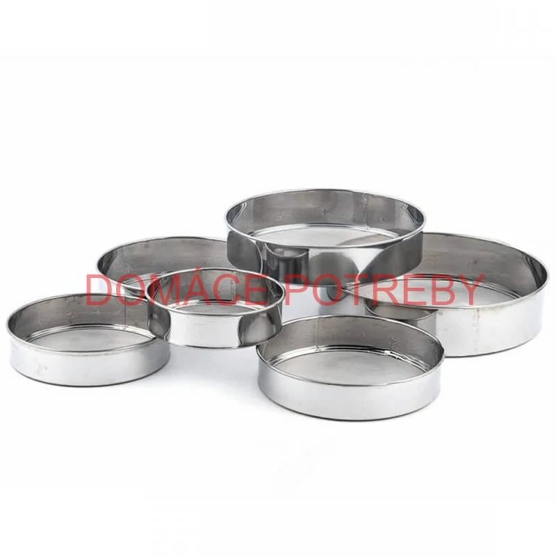 Súprava kovových sít na múku – 6 kusov