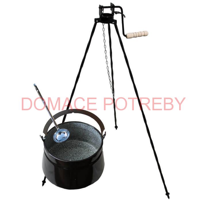 Kotlík na ryby 10 L + trojnožka s kladkou