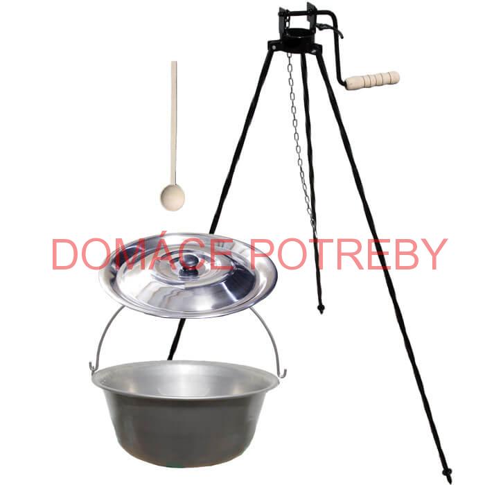 Nerezový kotlík 20 L (1,5 mm) + stojan s kladkou VAR