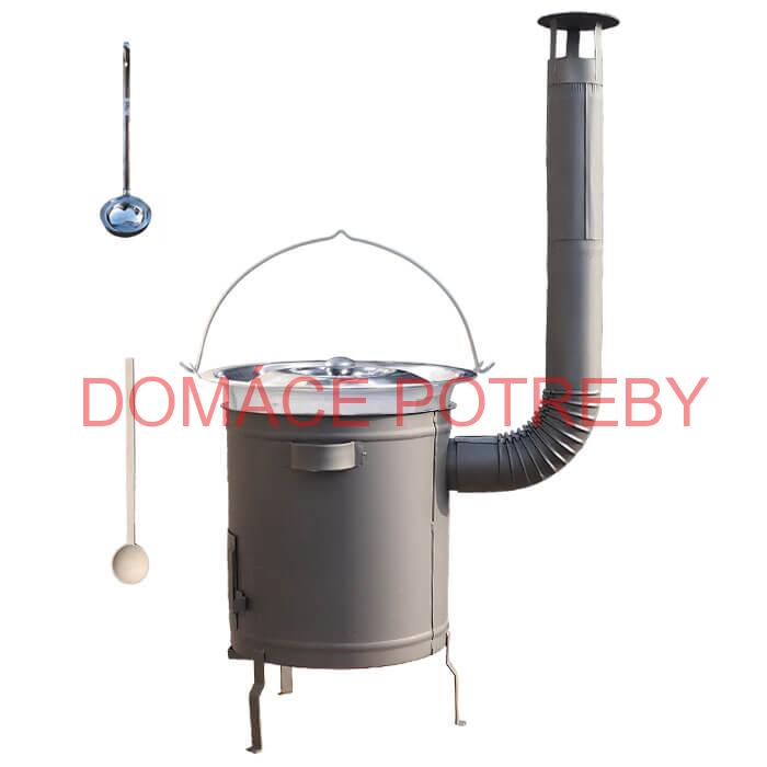 Nerezový kotlík 22 L (0,8 mm) + hrubostenná (1,5 mm) a žiaruvzdorná kotlina 42 PLUS 600