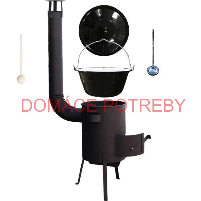 Smaltovaný kotlík 25 L + žiaruvzdorná kotlina 45 PLUS 600 4 MM