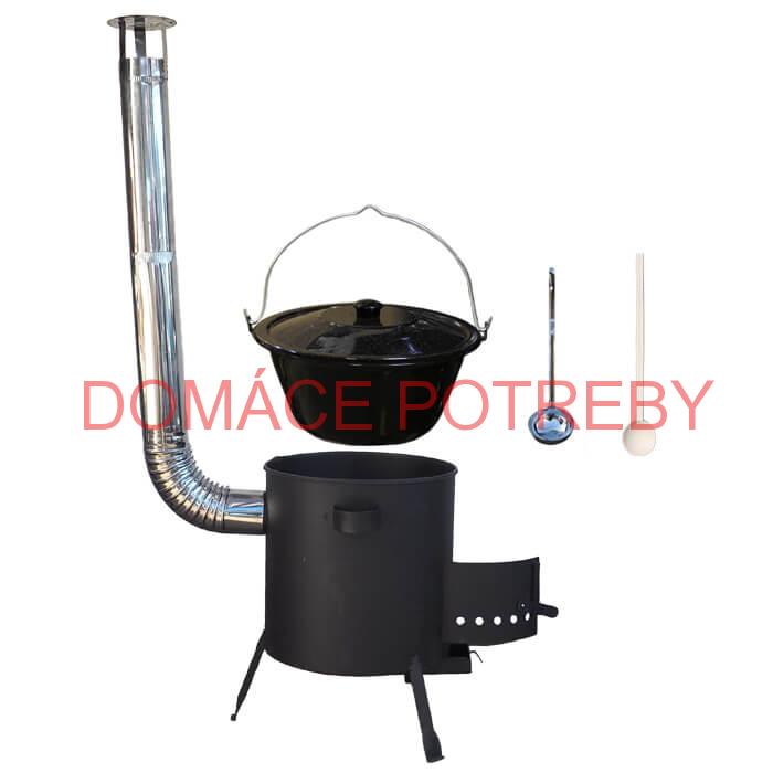 Smaltovaný kotlík 20 L + žiaruvzdorná kotlina (1 mm) 42 PLUS 600