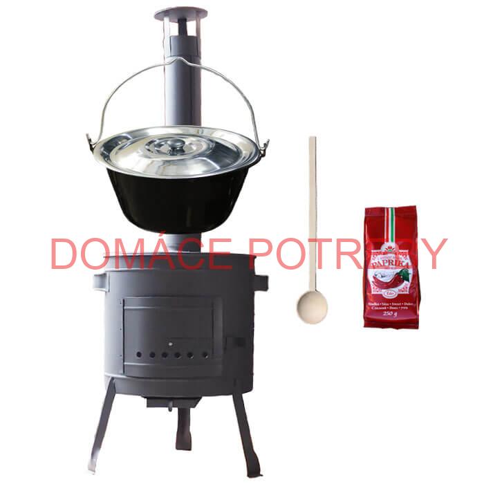 Smaltovaný kotlík 22 L (1,2 mm) + hrubostenná (1,5 mm) žiaruvzdorná kotlina BALKY STRONG 42 PLUS 600