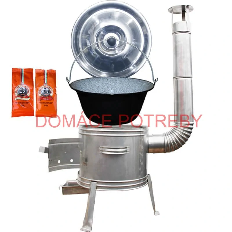 Smaltovaný kotlík 25 L + Nerezová kotlina 42 INOX + paprikové korenie na guláš - MIX 100 g