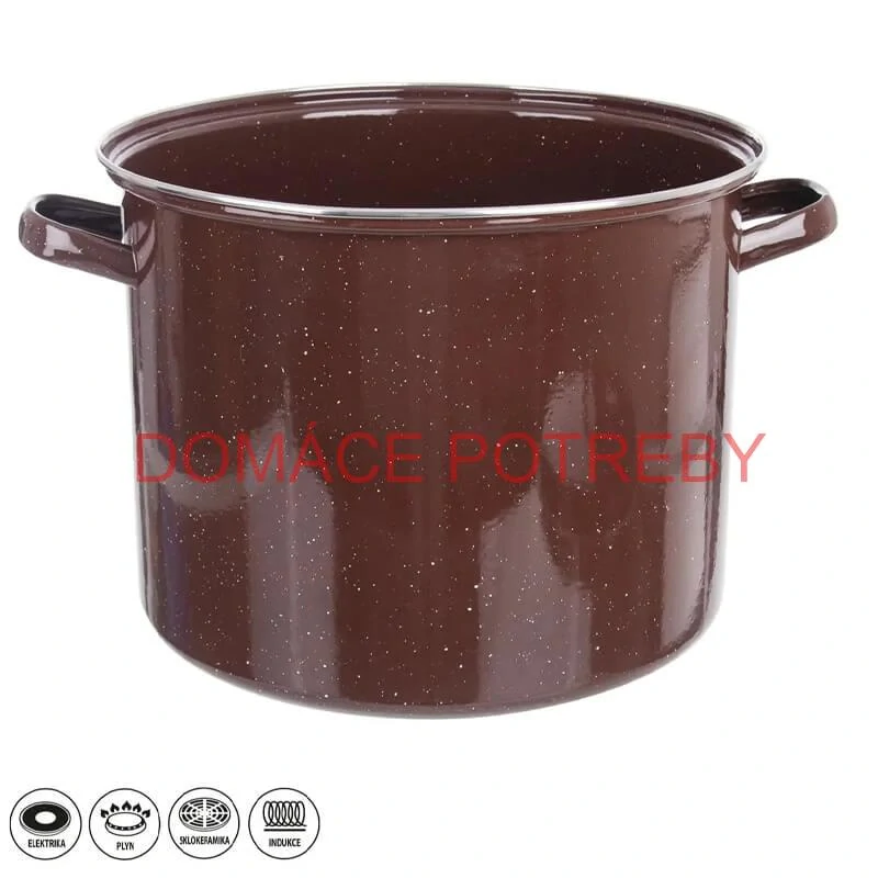 Hrniec hrubostenný smaltovaný bez pokrievky 20 l FALCO + paprikové korenie na guláš - sladké 100 g