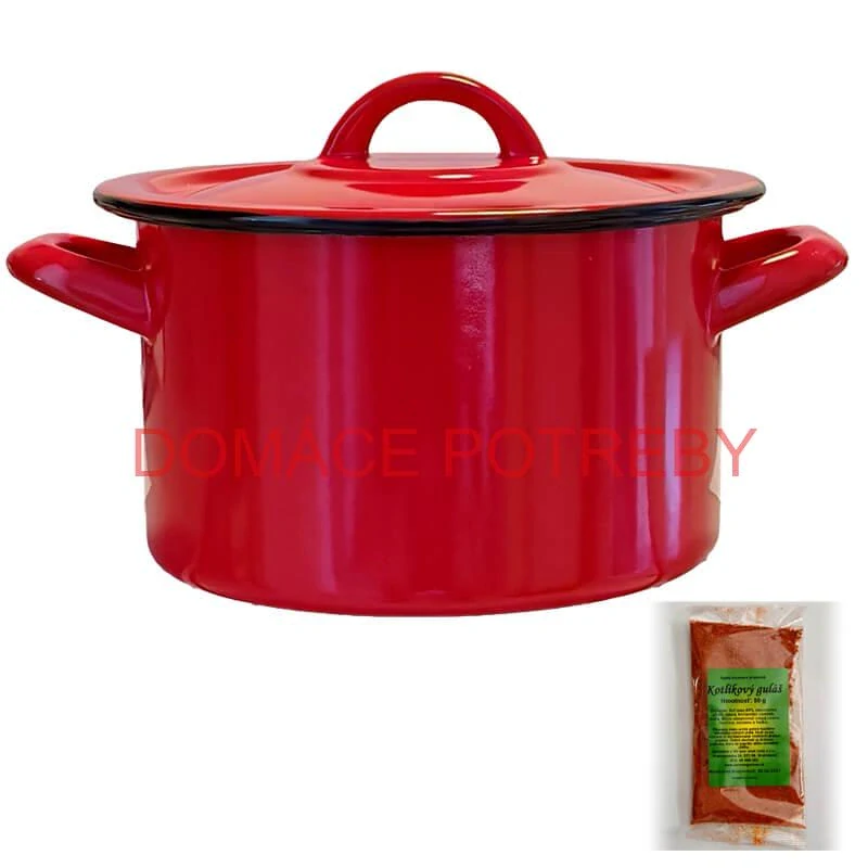 Smaltovaný hrniec s pokrievkou COMBI 25 l + korenie na kotlíkový guláš 50 g