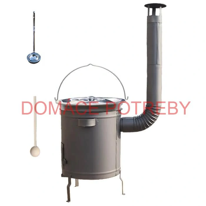 Nerezový kotlík 15 L (1,5 mm) + hrubostenná (1,5 mm) a žiaruvzdorná kotlina 36 PLUS 600