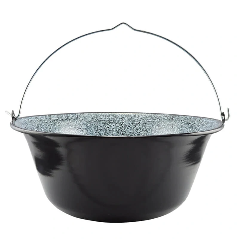 Smaltovaný kotlík (1,2 mm) 22 L + plynový horák k PB + nízka kotlina 42 PLUS 600 + nerezová pokrievka INOX