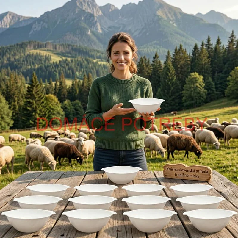 Sada 24 ks: Plastová miska na fajnový kotlíkový guláš a polievky – 500 ml