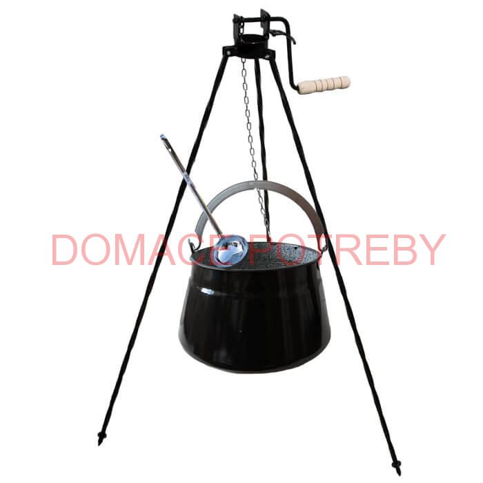 Kotlík na ryby 10 L + trojnožka s kladkou