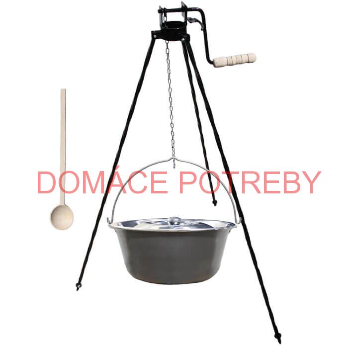 Nerezový kotlík 20 L (1,5 mm) + stojan s kladkou VAR