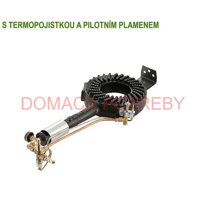 Plynový liatinový horák 8800W Industriale s termopoistkou a pilotným plameňom