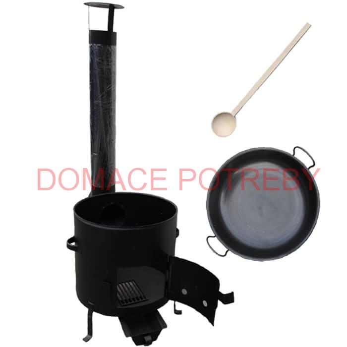 Železná panvica 36 cm na grilovanie + Kotlina 36 cm a vareška Garden BarbecueGarden Barbecue