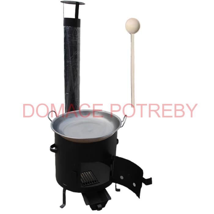 Železná panvica 46 cm na grilovanie + Kotlina 42 cm a vareška Garden Barbecue