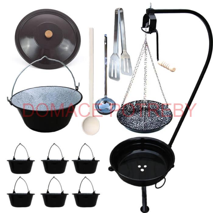 Kotlíková súprava 25 L SMALT + grilovacia panvica PARTY MIX