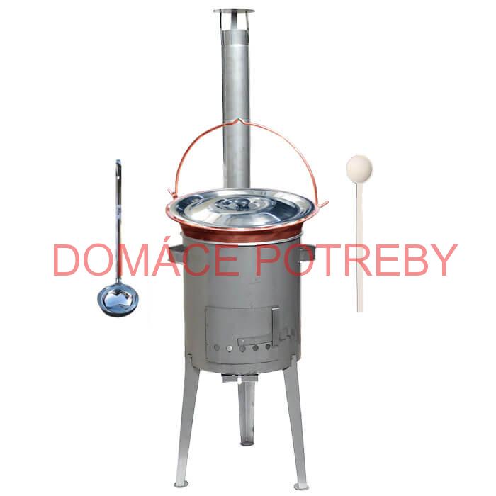 Medený kotlík 20 L (1,2 mm) + nerezová kotlina 42 cm LUXUS