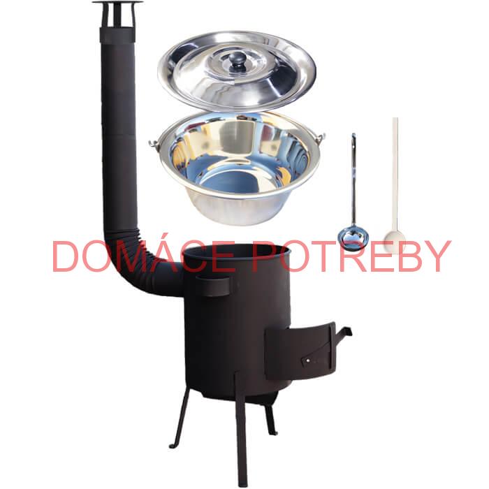 Antikorový kotlík 22 L (0,8 mm) + žiaruvzdorná kotlina 42 PLUS 600 4 MM