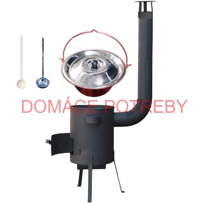 Medený kotlík 20 L (1,2 mm) + žiaruvzdorná kotlina 42 PLUS 600 4 MM