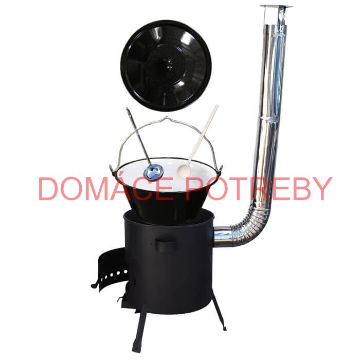 Smaltovaný kotlík 30 L + žiaruvzdorná kotlina (1 mm) 42 PLUS 600