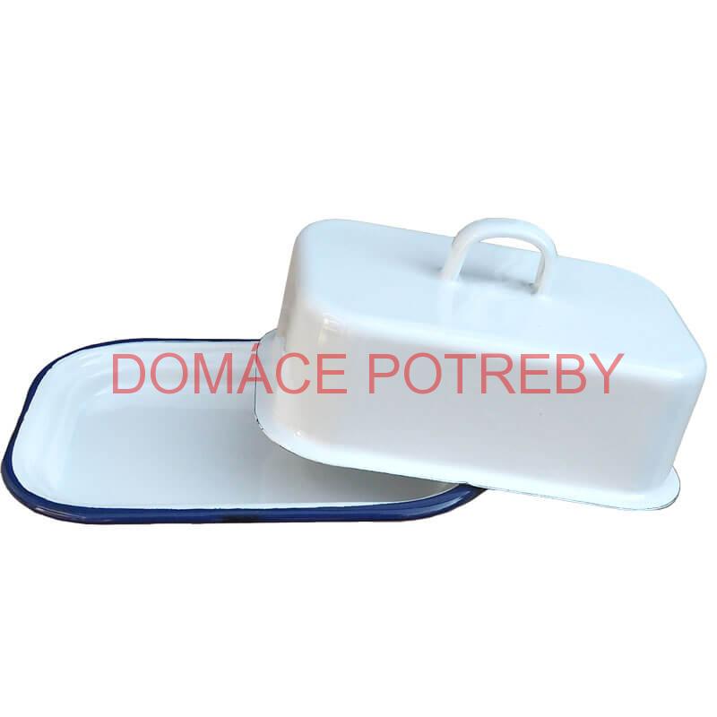 Smaltovaná maselnička - biela