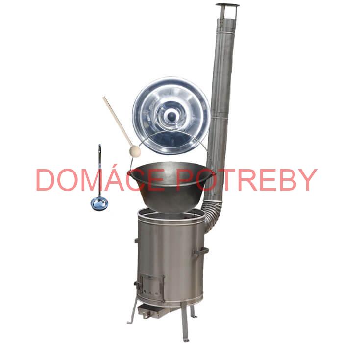 Liatinový kotlík bez povrchovej úpravy 10,8 L + Nerezová kotlina 33 LUX