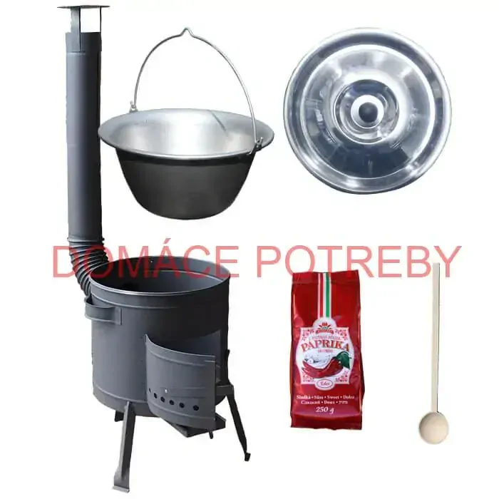 Nerezový kotlík 20 L (1,5 mm) + hrubostenná (1,5 mm) žiaruvzdorná kotlina BALKY STRONG 42 PLUS 600