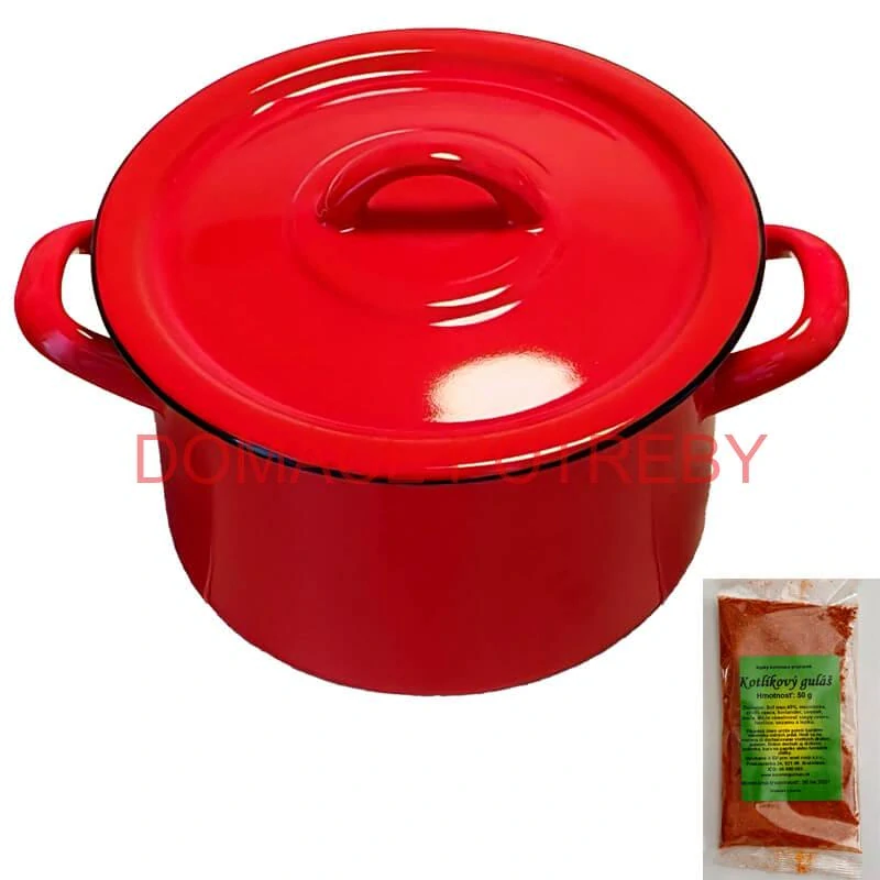 Smaltovaný hrniec s pokrievkou COMBI 30 l + korenie na kotlíkový guláš 50 g