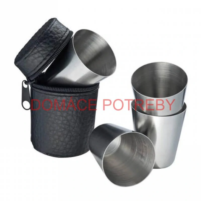 Turistické poháre v puzdre 4 ks 20 ml